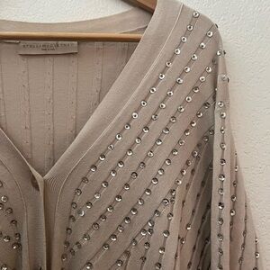 Stella McCartney Sequined Boyfriend Cardi